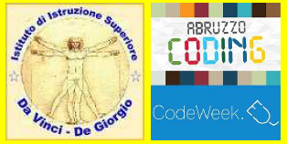 Logo Scuola e Logo Abruzzo Coding